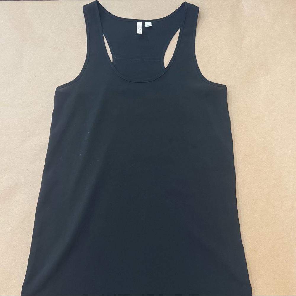 Frenchi Semi Shear Black Racerback Tank Size XS
